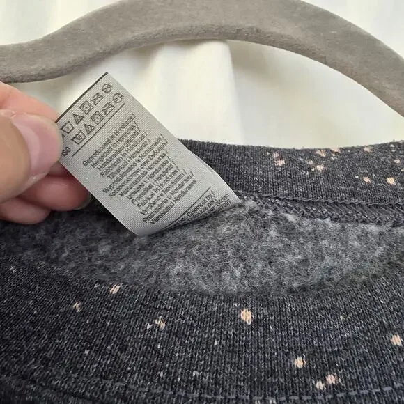 Upcycled Custom Pin Up Bolt Sweatshirt Size Medium Gray Americana Bleach Dye - Picture 5 of 9